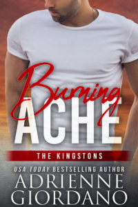 Cover for Burning Ache by Adrienne Giordano Single man with hands in his pockets